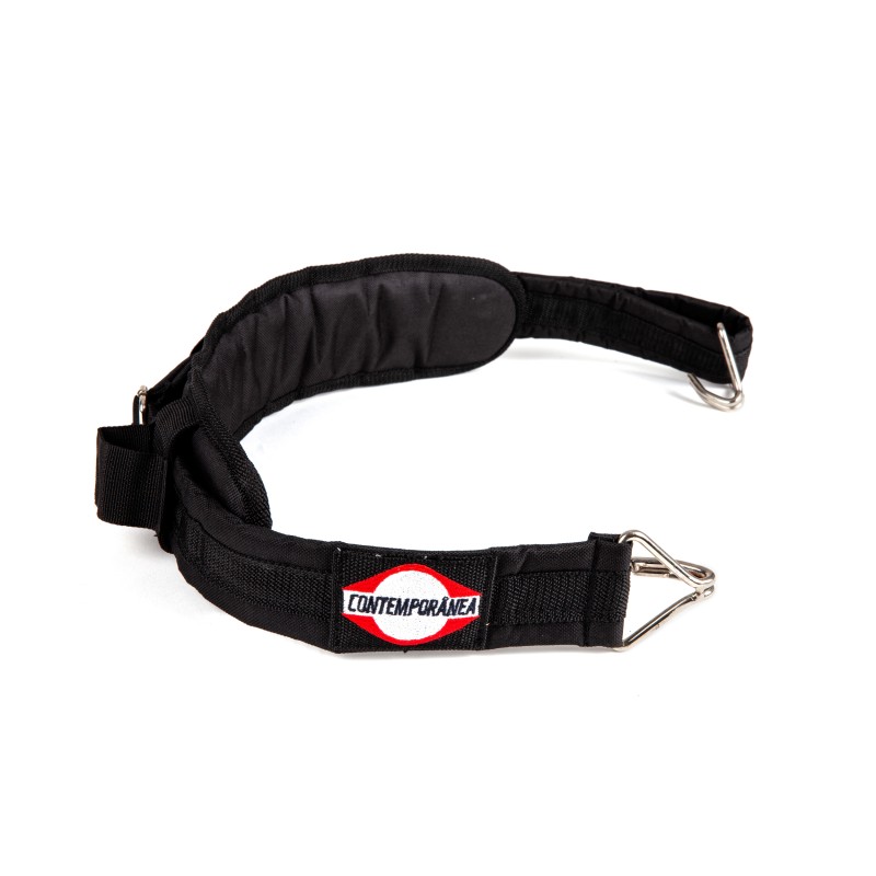 Sangle rembourée ceinture avec coussin et encoche battes - 2 crochets ouverts